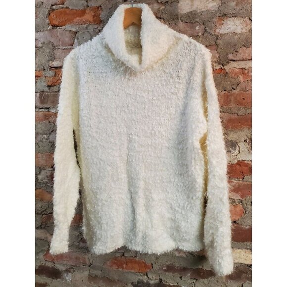 FATE Turtleneck Sweater Womens Sz S Cream - Picture 1 of 4